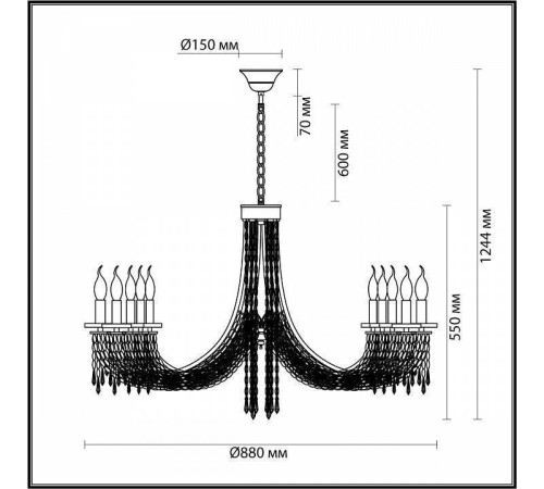 Подвесная люстра Odeon Light Capel 5063/10