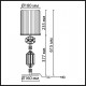 Настольная лампа декоративная Odeon Light Terra 5414/1T