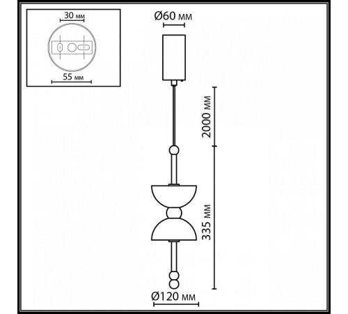 Подвесной светильник Odeon Light L-VISION 6685/7L