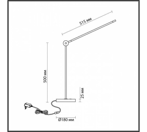 Настольная лампа офисная Odeon Light Foden 7101/12TL