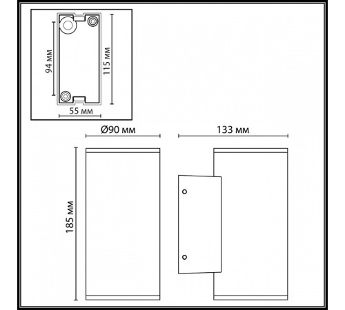 Накладной светильник Odeon Light Long 7142/24WL