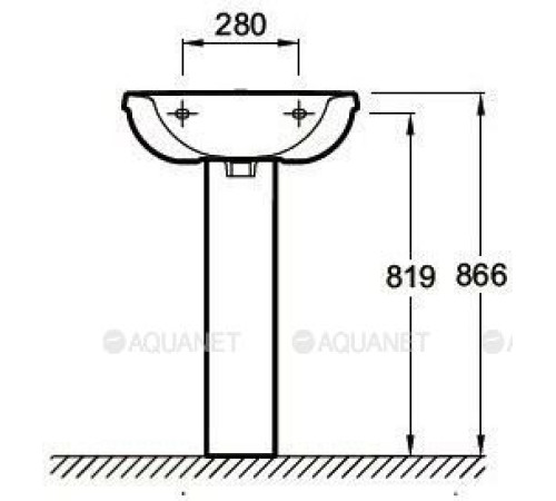 Пьедестал для раковины Jacob Delafon Panache E1403-00