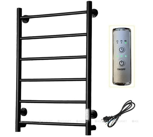 Полотенцесушитель водяной Тругор Аспект Пэк сп 1 80х40 черный ВГП 00-00043641