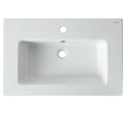 Раковина накладная Allen Brau FANTASY Flat 715x465 мм с переливом белая 4.11011.20