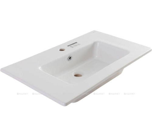 Раковина накладная Allen Brau FANTASY Flat 815x465 мм с переливом белая 4.11012.20