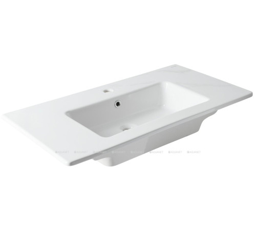 Раковина накладная Allen Brau FANTASY Flat 915x465 мм с переливом белая 4.11013.20