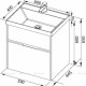 Раковина-столешница Aquanet Орлеан 60 Quick Clac 00179393