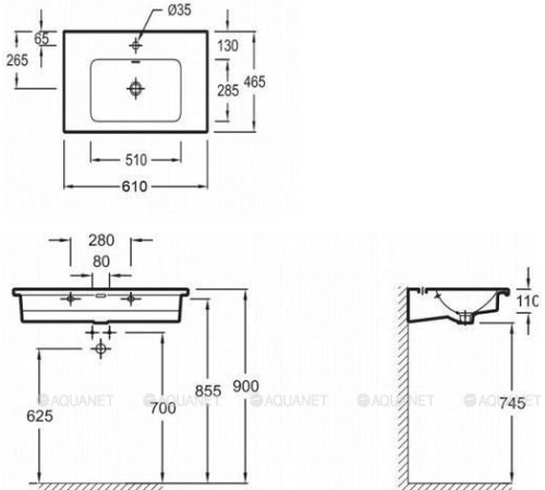 Раковина подвесная Jacob Delafon VOX 60х46 см белая EXAF112-00