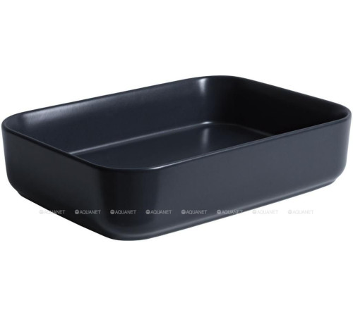 Раковина накладная Allen Brau FANTASY Quad 500x360 мм черный матовый 4.11021.31