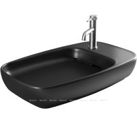 Раковина накладная Allen Brau LIBERTY 2 с щелевым сливом 700x426 мм черный матовый 4.32012.31