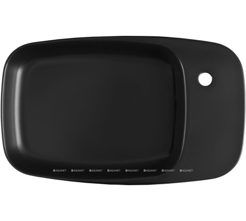 Раковина накладная Allen Brau LIBERTY 2 с щелевым сливом 700x426 мм черный матовый 4.32012.31