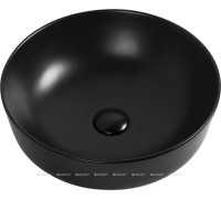 Раковина накладная Aquanet Moon-1-MB 415х415х135 мм черный матовый MOON-1-MB