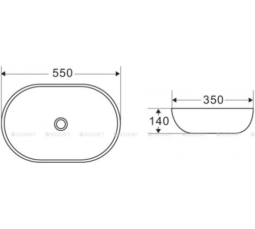 Раковина накладная BelBagno BB1048