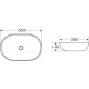 Раковина накладная BelBagno BB1048