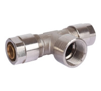 Тройник с внутренней резьбой Prandelli Multyrama 20х2.0х3/4 винтовой 103.08.62.0