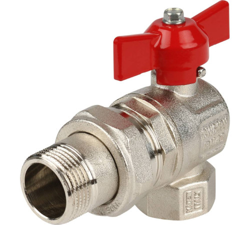 Кран шаровой Itap IDEAL 298 угловой полнопроходной с американкой 3/4 бабочка 2980034