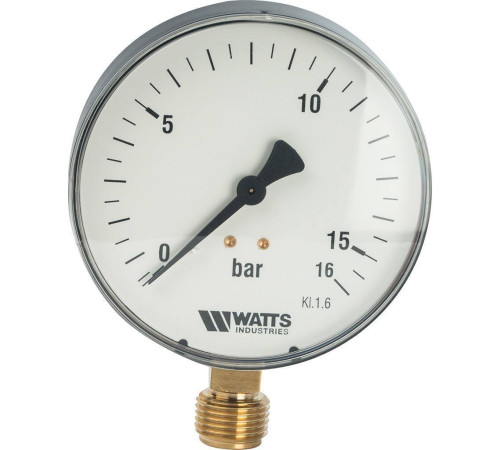 Манометр радиальный Watts F+R200 (MDR) 100 мм 1/2 16 бар 10008079