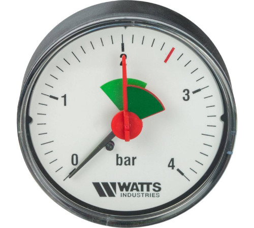 Манометр аксиальный Watts F+R100 63 мм 1/4 0-4 бар 10008090