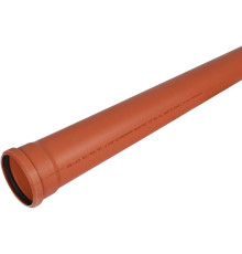 Труба для наружной канализации Sinikon НПВХ D110x3.2 мм SN4 L=3000 мм 20028.R