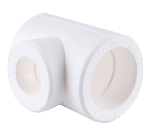 Тройник переходной Kalde 50x32x50 мм полипропиленовый белый 3212-tio-503250