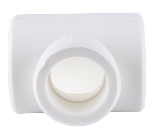 Тройник переходной Kalde 50x40x50 мм полипропиленовый белый 3212-tio-504050