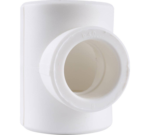 Тройник переходной Kalde 50x40x50 мм полипропиленовый белый 3212-tio-504050