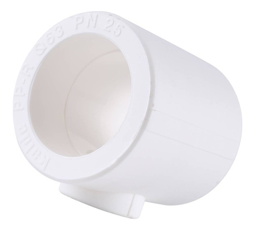 Тройник переходной Kalde 63x32x63 мм полипропиленовый белый 3212-tio-633263