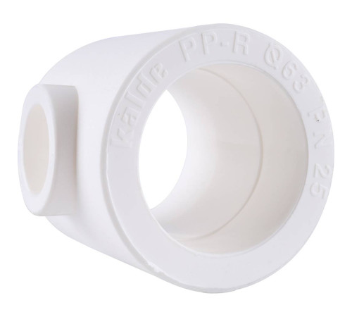 Тройник переходной Kalde 63x32x63 мм полипропиленовый белый 3212-tio-633263