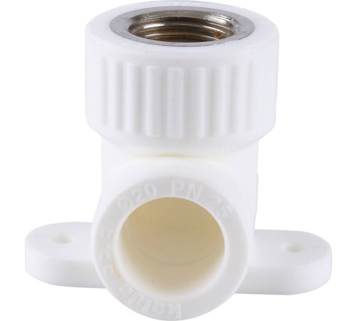 Угольник Kalde PPR с креплением и внутренней резьбой 20x1/2 3222-bat-200b01