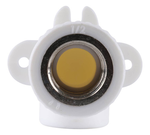 Угольник Kalde PPR с креплением и внутренней резьбой 20x1/2 3222-bat-200b01