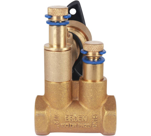Клапан балансировочный ручной BROEN V DN 15 PN 25 с дренажем 592462