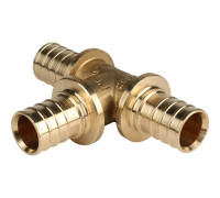 Тройник аксиальный STOUT равнопроходный для труб из PEX 25x25x25 мм SFA-0013-000025