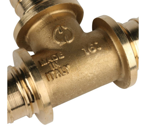 Тройник аксиальный STOUT равнопроходный для труб из PEX 25x25x25 мм SFA-0013-000025