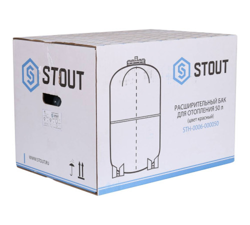 Расширительный бак STOUT STH-0006 для отопления 50 л красный STH-0006-000050