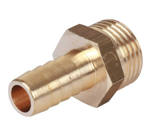 Штуцер латунный STOUT НР 3/8 x 10 мм SFT-0035-003810