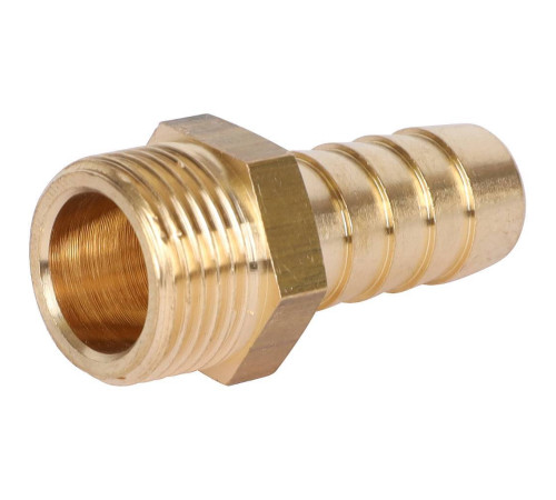 Штуцер латунный STOUT НР 3/8 x 12 мм SFT-0035-003812