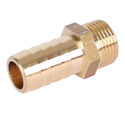 Штуцер латунный STOUT НР 3/8 x 14 мм SFT-0035-003814