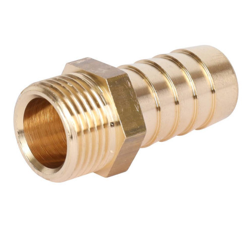 Штуцер латунный STOUT НР 3/8 x 14 мм SFT-0035-003814