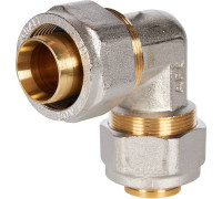 Угольник STOUT 90° 32х32 мм для металлопластиковых труб винтовой SFS-0003-003232