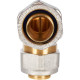 Угольник STOUT 90° 32х32 мм для металлопластиковых труб винтовой SFS-0003-003232