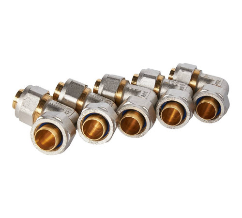 Угольник STOUT 90° 32х32 мм для металлопластиковых труб винтовой SFS-0003-003232