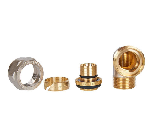 Угольник-переходник STOUT 3/4х26 мм с наружной резьбой винтовой SFS-0006-003426