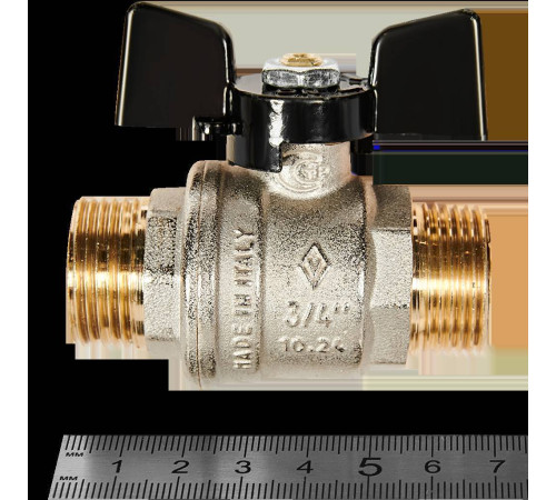 Кран шаровой BUGATTI Oregon ручка-бабочка НР-НР 3/4 03270027