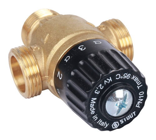 Термостатический смесительный клапан STOUT 3/4 НР 30-65 °C Kvs 2.3 SVM-0125-236520