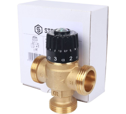 Термостатический смесительный клапан STOUT 1 НР 30-65 °C Kvs 2.3 SVM-0125-236525