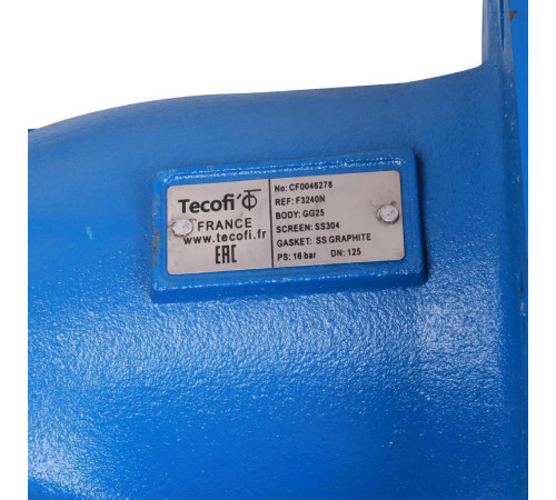 Фильтр сетчатый фланцевый Tecofi F3240N Ду125 Ру16 F3240N-0125