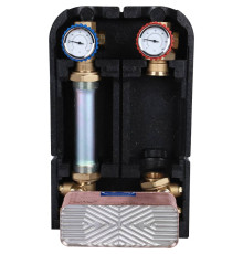 Насосная группа STOUT SDG-0038 с теплообменником 28 пластин без насоса SDG-0038-282501