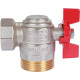 Кран шаровой ROMMER угловой с американкой ВР/НР ручка бабочка 1 RBV-0006-0610225