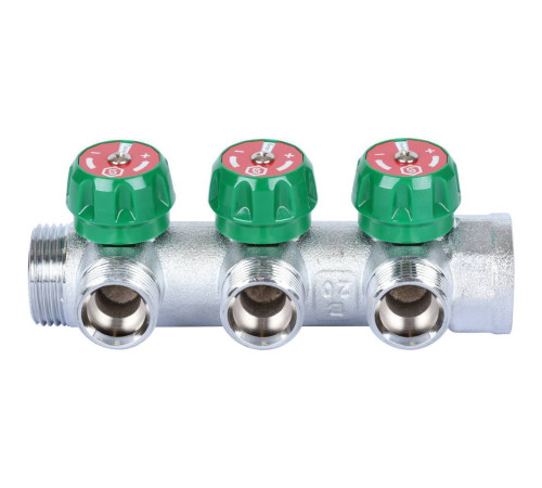 Коллектор регулирующий STOUT 3 выхода 1 x 3/4 EK SMB-6850-013403