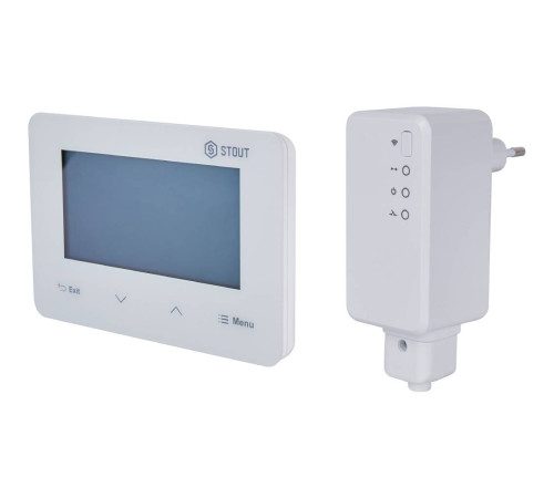 Беспроводной комнатный терморегулятор STOUT ST-293v2 белый STE-0101-029321